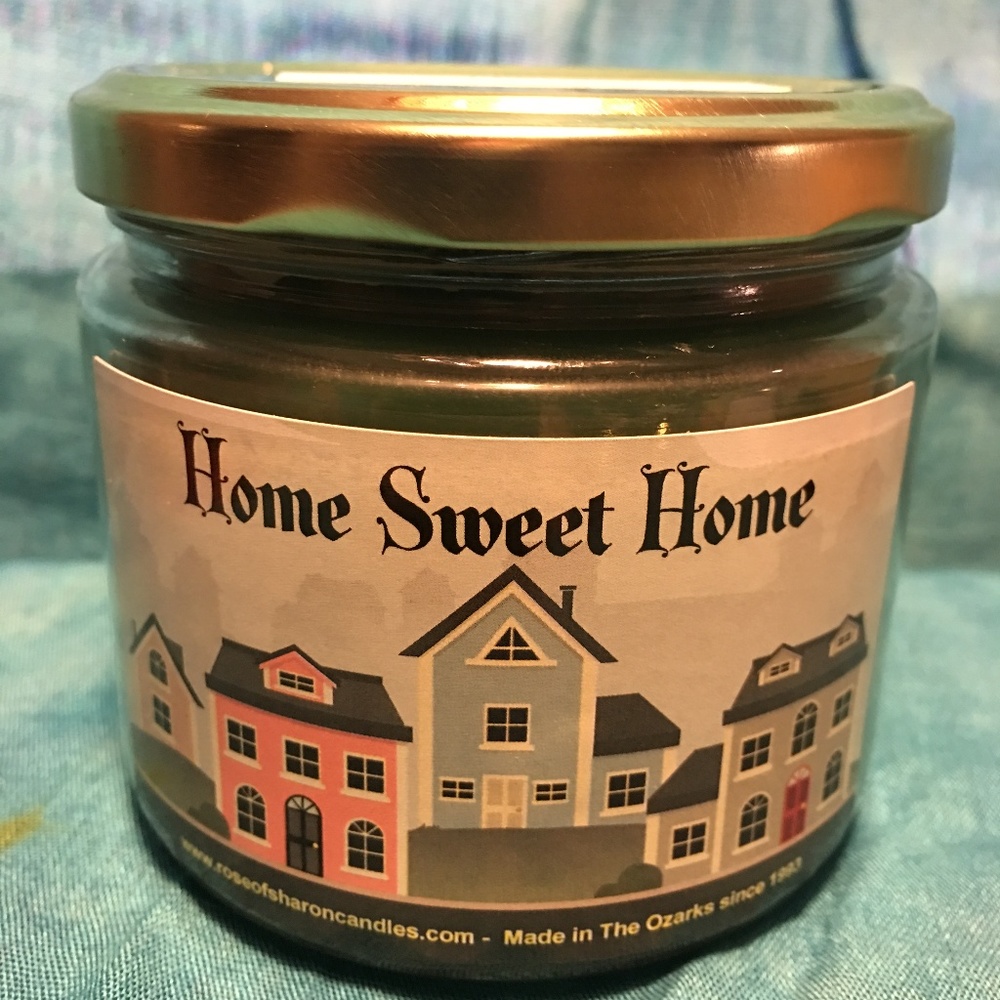Candle Jar 12 oz. Choose Fragrance Home Sweet Home